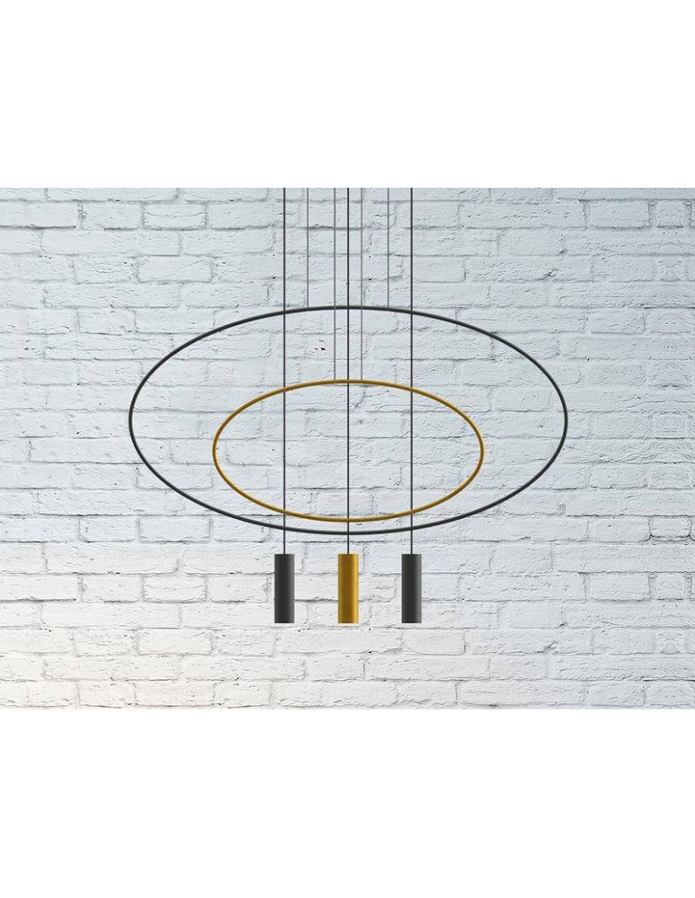 Double pendant lamps - THORO HOLAR 2 Pendant 2xGU10 Black TH.017CZ - product kolory-swiatla.pl 3