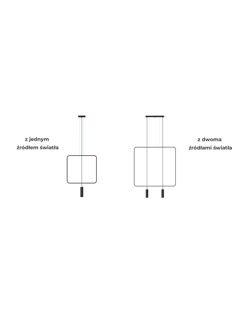 Pendant lamps - THORO RANA 1 Pendant 1xGU10 Black TH.018CZ - product kolory-swiatla.pl 10