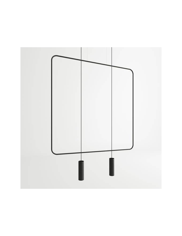 Double pendant lamps - THORO RANA 2 Pendant 1xGU10 Black TH.019CZ - product kolory-swiatla.pl 2
