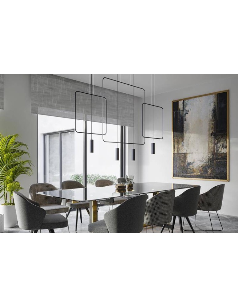 Double pendant lamps - THORO RANA 2 Pendant 1xGU10 Black TH.019CZ - product kolory-swiatla.pl 5