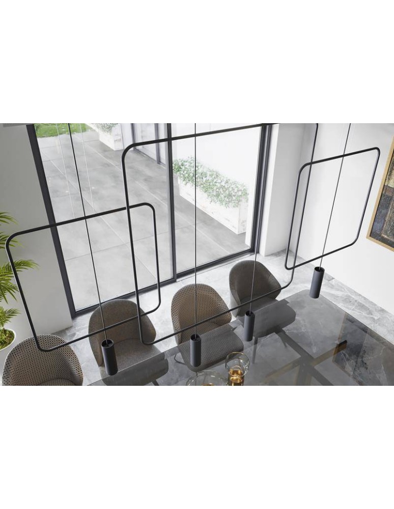 Double pendant lamps - THORO RANA 2 Pendant 1xGU10 Black TH.019CZ - product kolory-swiatla.pl 7
