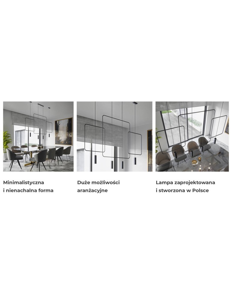 Double pendant lamps - THORO RANA 2 Pendant 1xGU10 Black TH.019CZ - product kolory-swiatla.pl 8