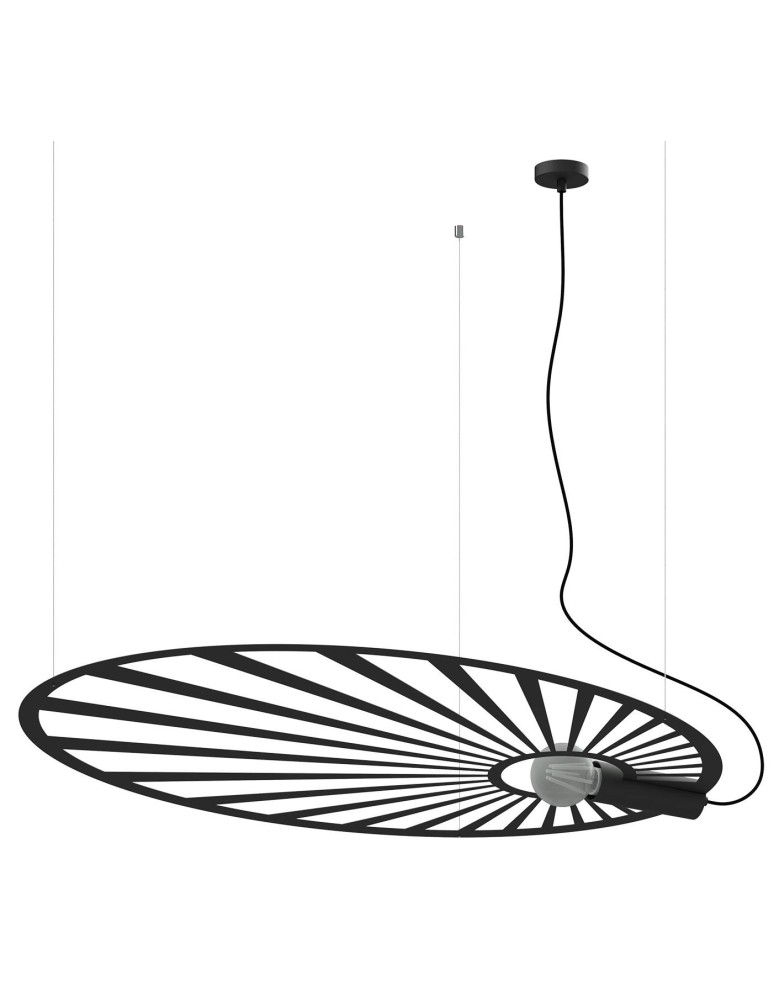 Designer pendant lamps - THORO LEHDET Pendant 1xE27 Black TH.001CZ - product kolory-swiatla.pl 3