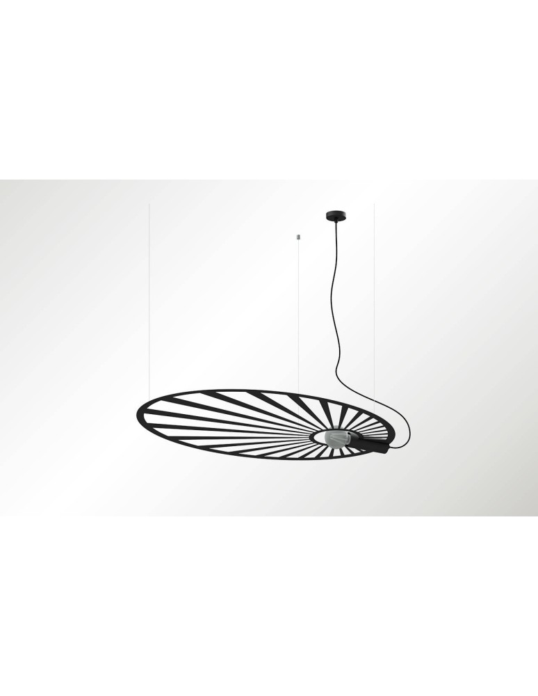 Designer pendant lamps - THORO LEHDET Pendant 1xE27 Black TH.001CZ - product kolory-swiatla.pl 4