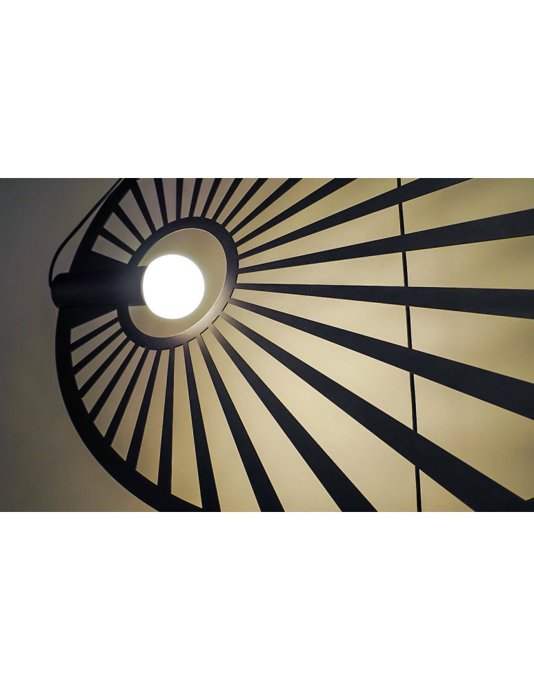 Designer pendant lamps - THORO LEHDET Pendant 1xE27 Black TH.001CZ - product kolory-swiatla.pl 6