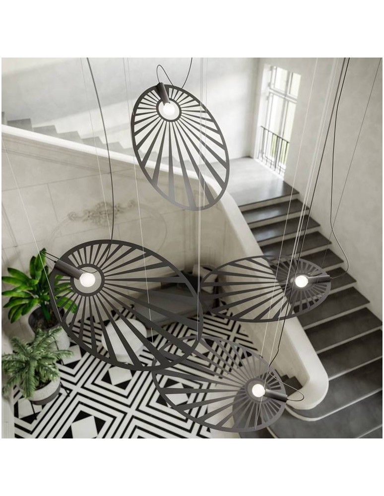 Designer pendant lamps - THORO LEHDET Pendant 1xE27 Black TH.001CZ - product kolory-swiatla.pl 9