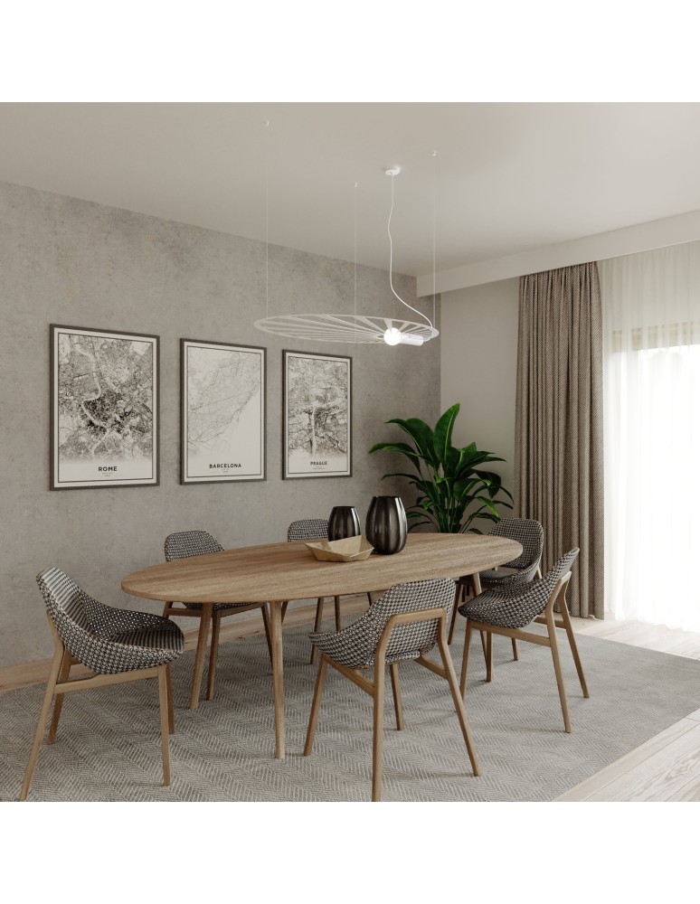 Designer pendant lamps - THORO LEHDET Pendant 1xE27 White TH.001B - product kolory-swiatla.pl 4