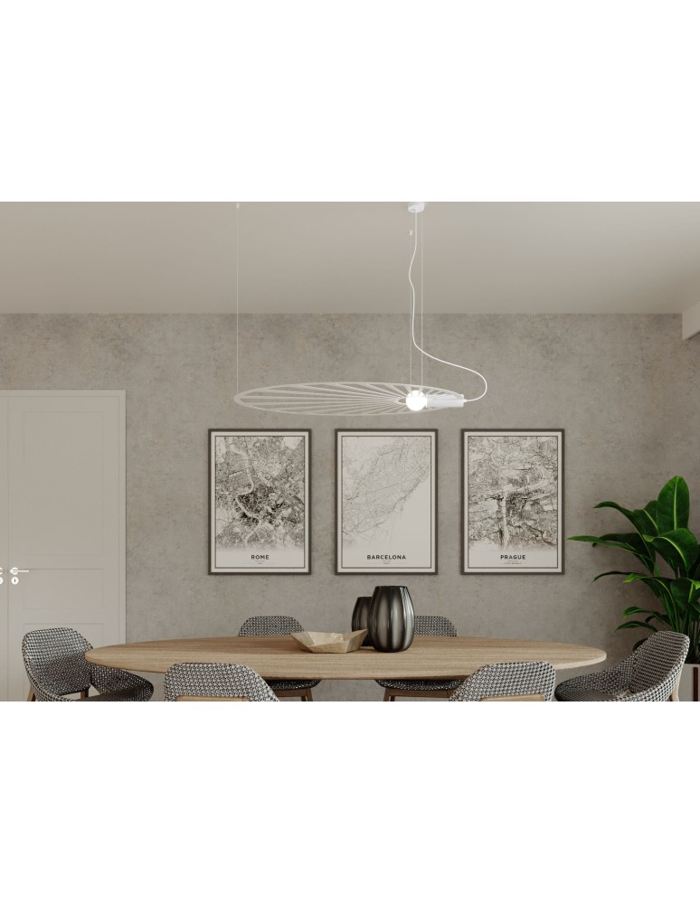 Designer pendant lamps - THORO LEHDET Pendant 1xE27 White TH.001B - product kolory-swiatla.pl 5