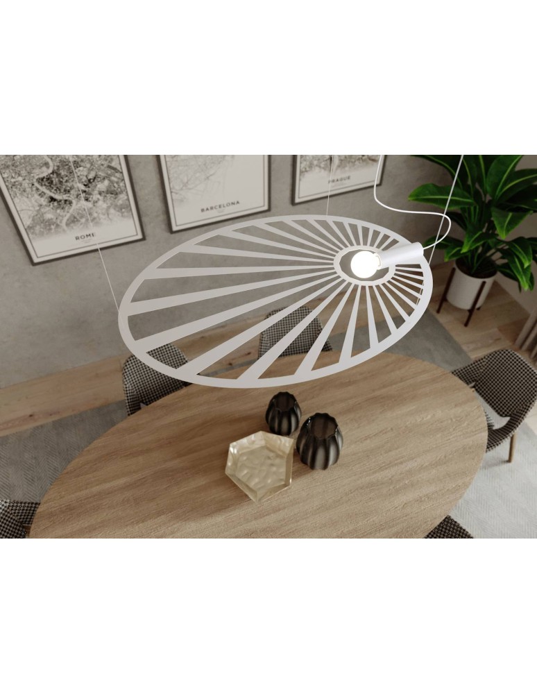 Designer pendant lamps - THORO LEHDET Pendant 1xE27 White TH.001B - product kolory-swiatla.pl 6