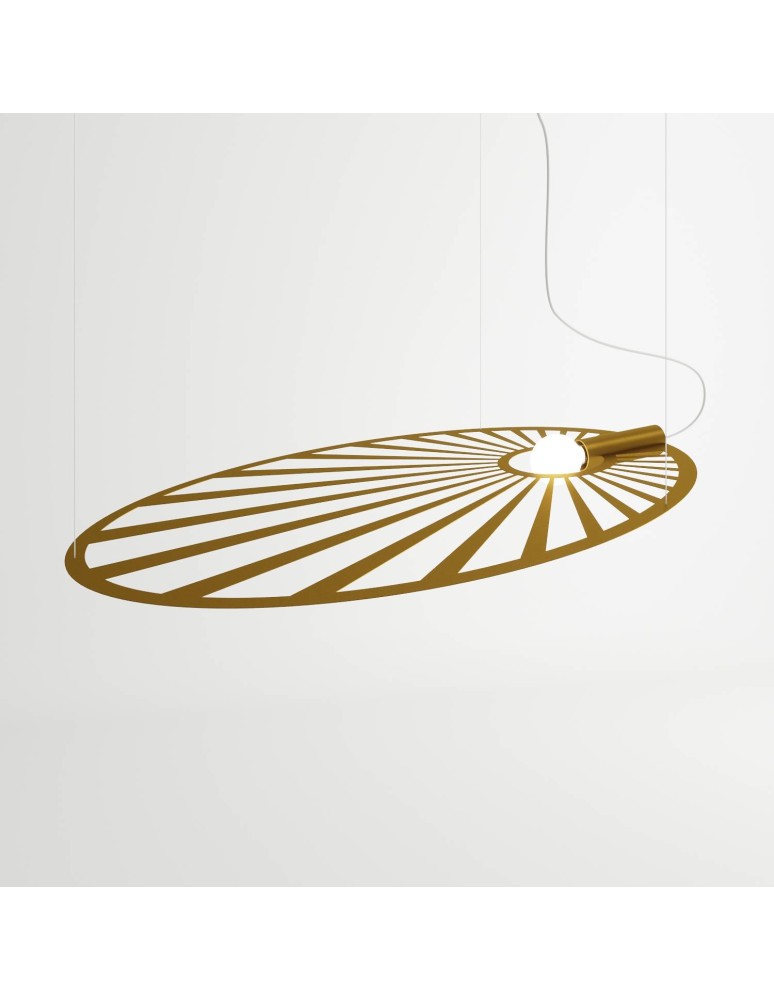 Designer pendant lamps - THORO LEHDET Pendant 1xE27 Gold TH.001ZL - product kolory-swiatla.pl 2