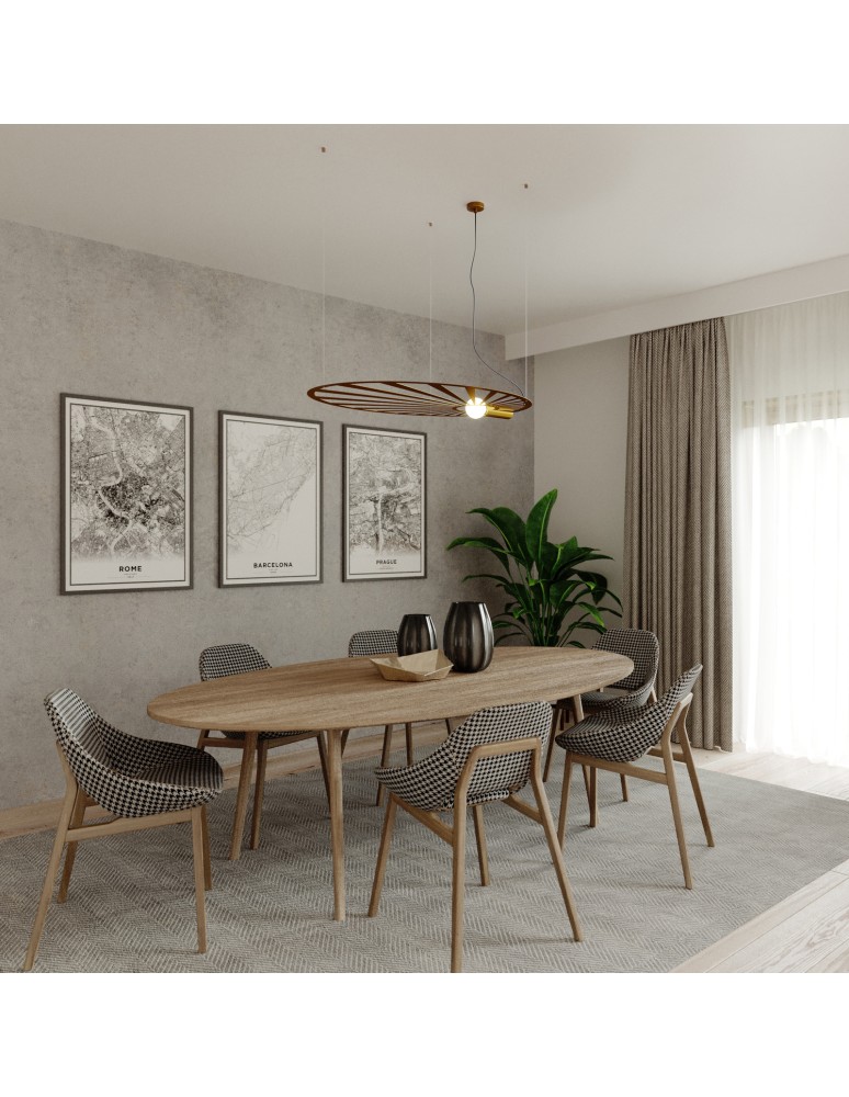 Designer pendant lamps - THORO LEHDET Pendant 1xE27 Gold TH.001ZL - product kolory-swiatla.pl 3