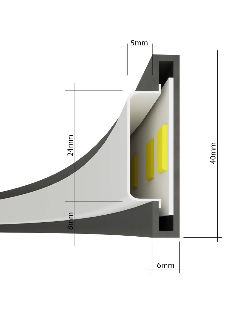 Pendant lamps circles - THORO Chandelier RIO 55 black LED 3000K 1xLED TH.106 - product kolory-swiatla.pl 6