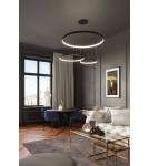 Pendant lamps circles - THORO Chandelier RIO 55 black LED 3000K 1xLED TH.106 - product 14