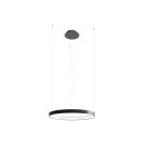 Pendant lamps circles - THORO Chandelier RIO 55 black LED 4000K 1xLED TH.108 - product 1