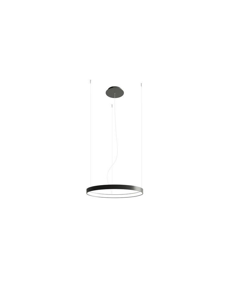 Pendant lamps circles - THORO Chandelier RIO 55 black LED 4000K 1xLED TH.108 - product kolory-swiatla.pl 1
