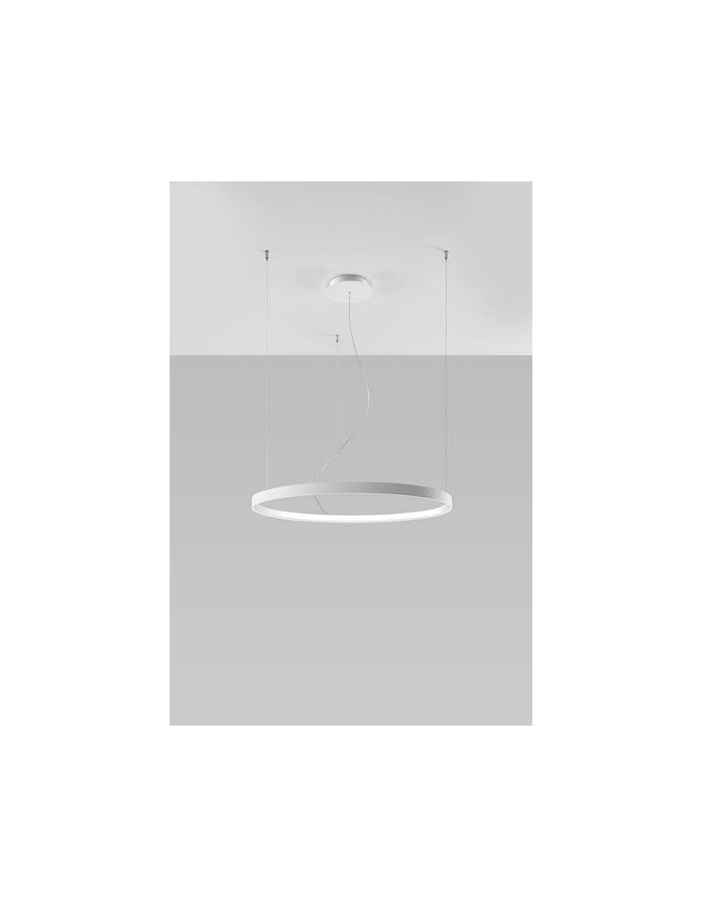 Pendant lamps circles - THORO RIO 80 LED 50W 5520lm 3000K CRI90 Pendant white TH.102 - product kolory-swiatla.pl 2