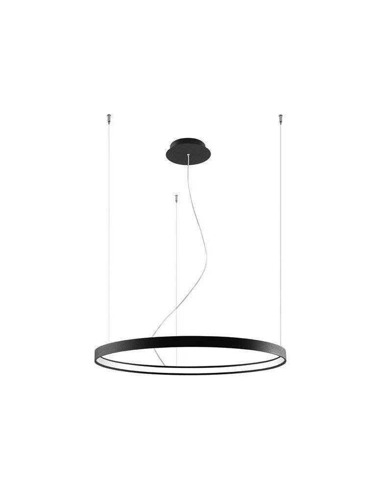Pendant lamps circles - THORO RIO 80 LED 50W 5520lm 3000K CRI90 Pendant black TH.101 - product kolory-swiatla.pl 1