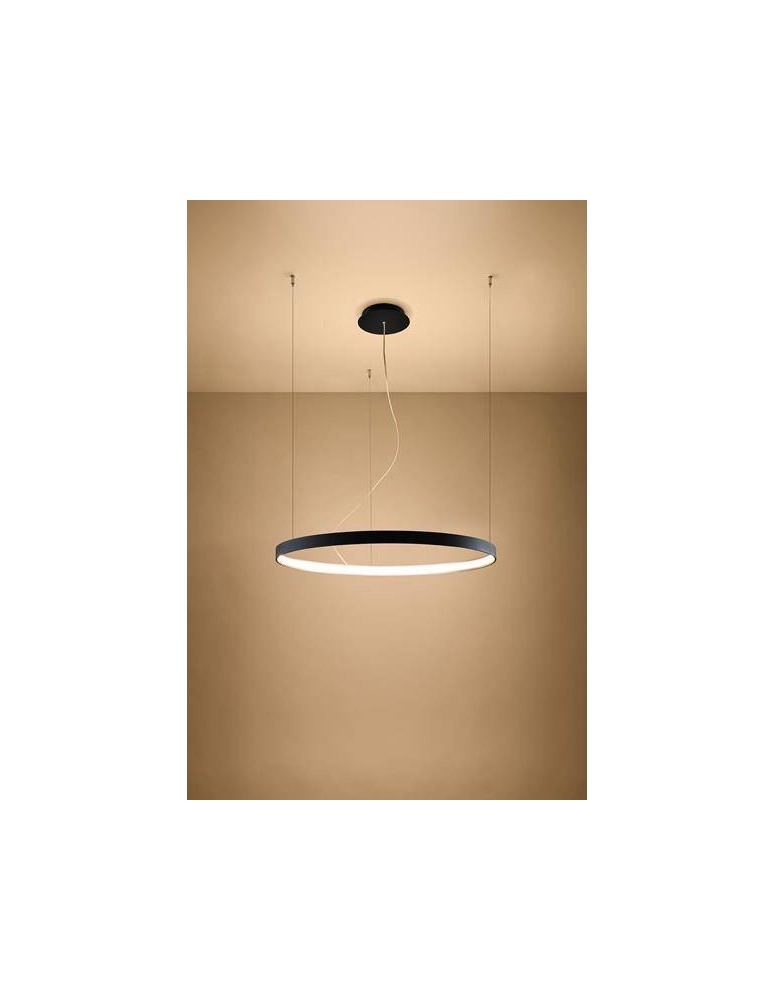 Pendant lamps circles - THORO RIO 80 LED 50W 5520lm 3000K CRI90 Pendant black TH.101 - product kolory-swiatla.pl 3