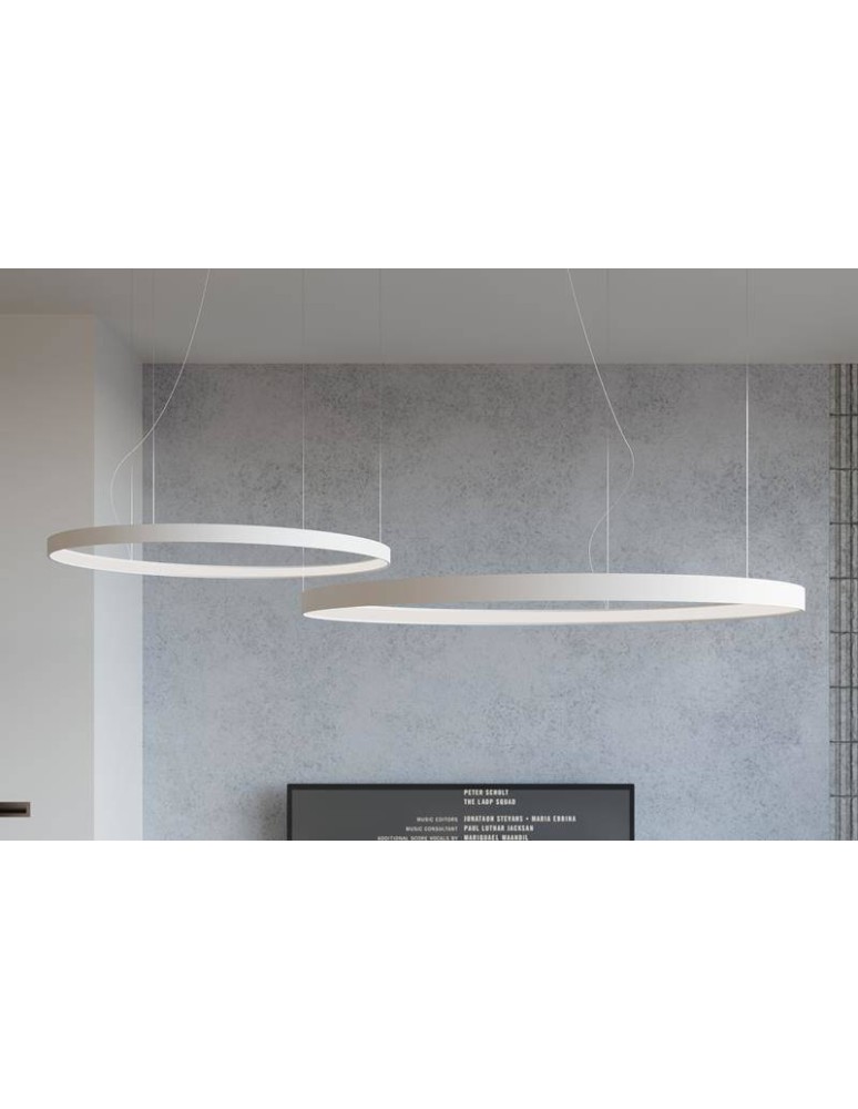 Pendant lamps circles - THORO Chandelier RIO 78 white LED 4000K 1xLED TH.109 - product kolory-swiatla.pl 16