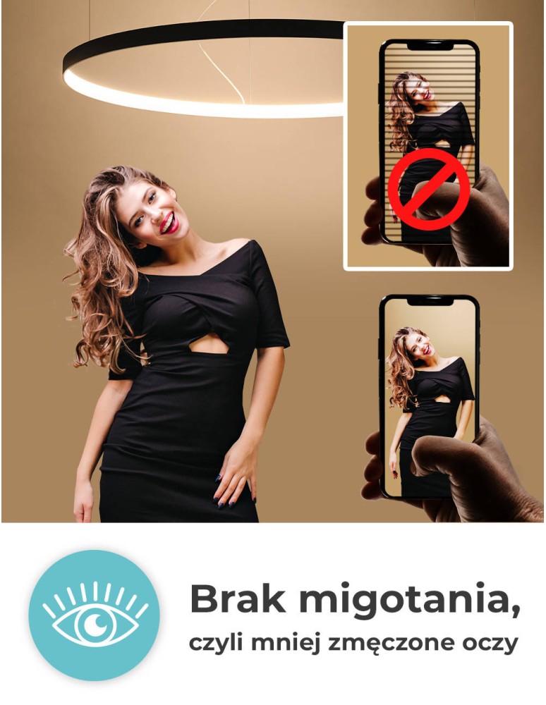 Pendant lamps circles - THORO Chandelier RIO 78 white LED 4000K 1xLED TH.109 - product kolory-swiatla.pl 21