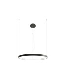 Pendant lamps circles - THORO Chandelier RIO 78 black LED 4000K 1xLED TH.110 - product 1