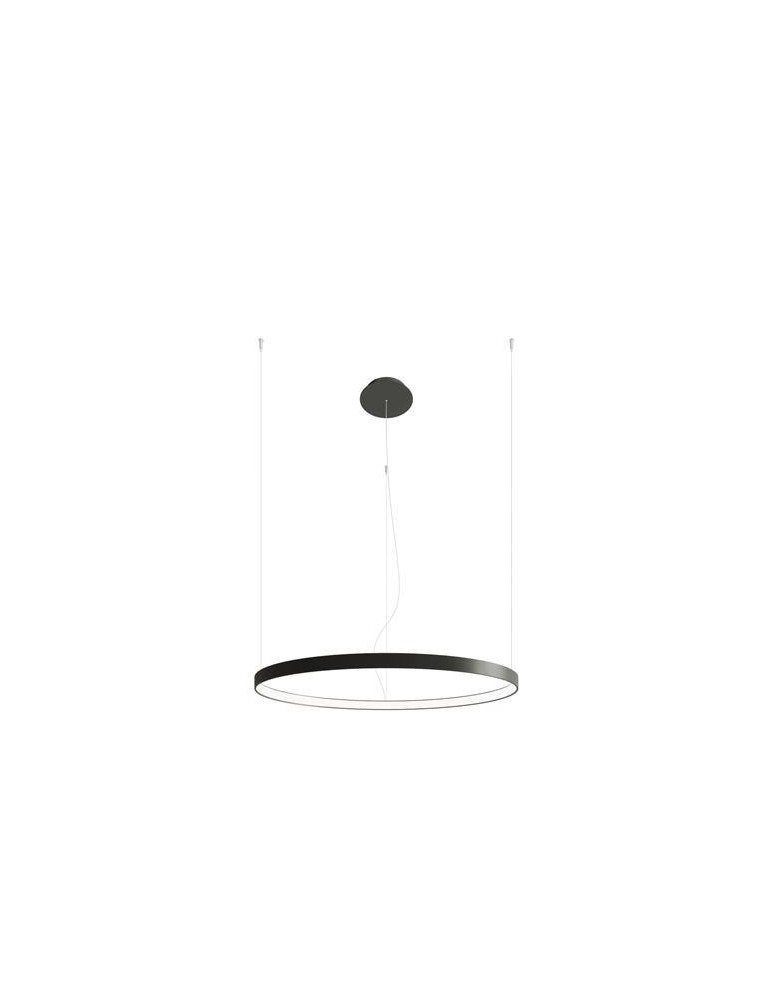 Pendant lamps circles - THORO Chandelier RIO 78 black LED 4000K 1xLED TH.110 - product kolory-swiatla.pl 1