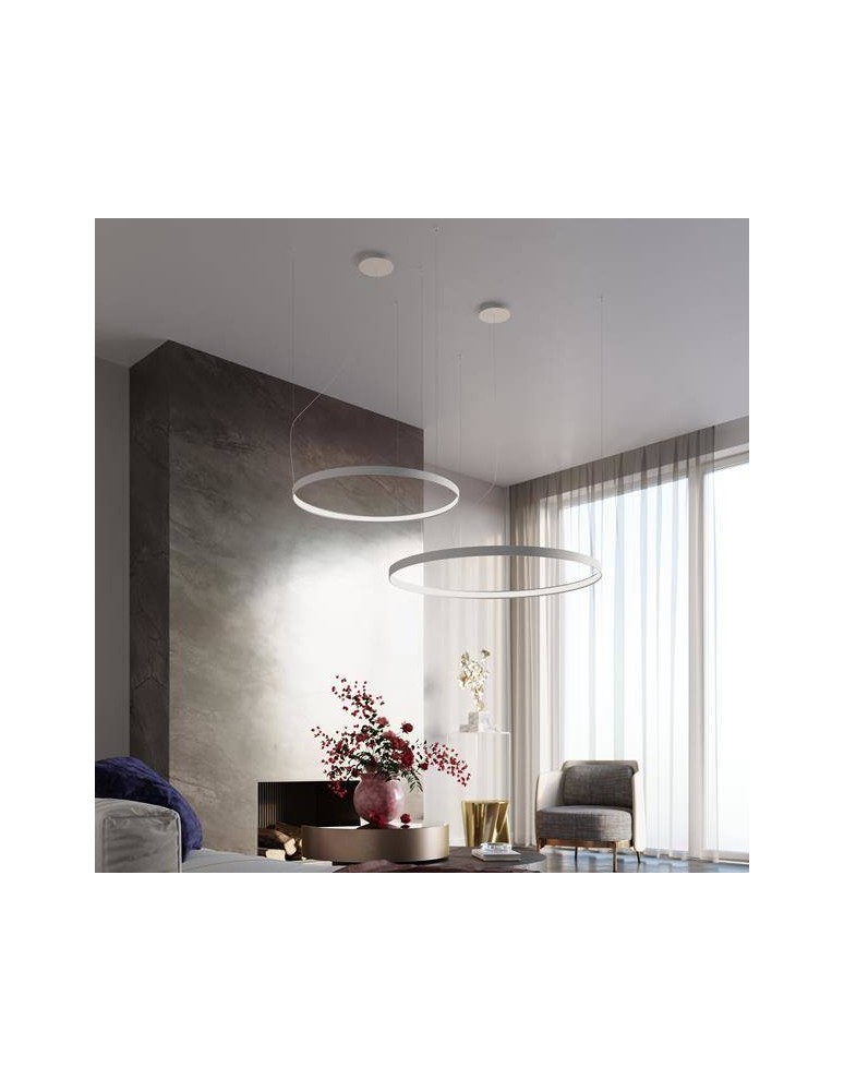 Pendant lamps circles - THORO RIO 110 LED 70W 7820lm 3000K CRI90 Pendant white TH.104 - product kolory-swiatla.pl 15