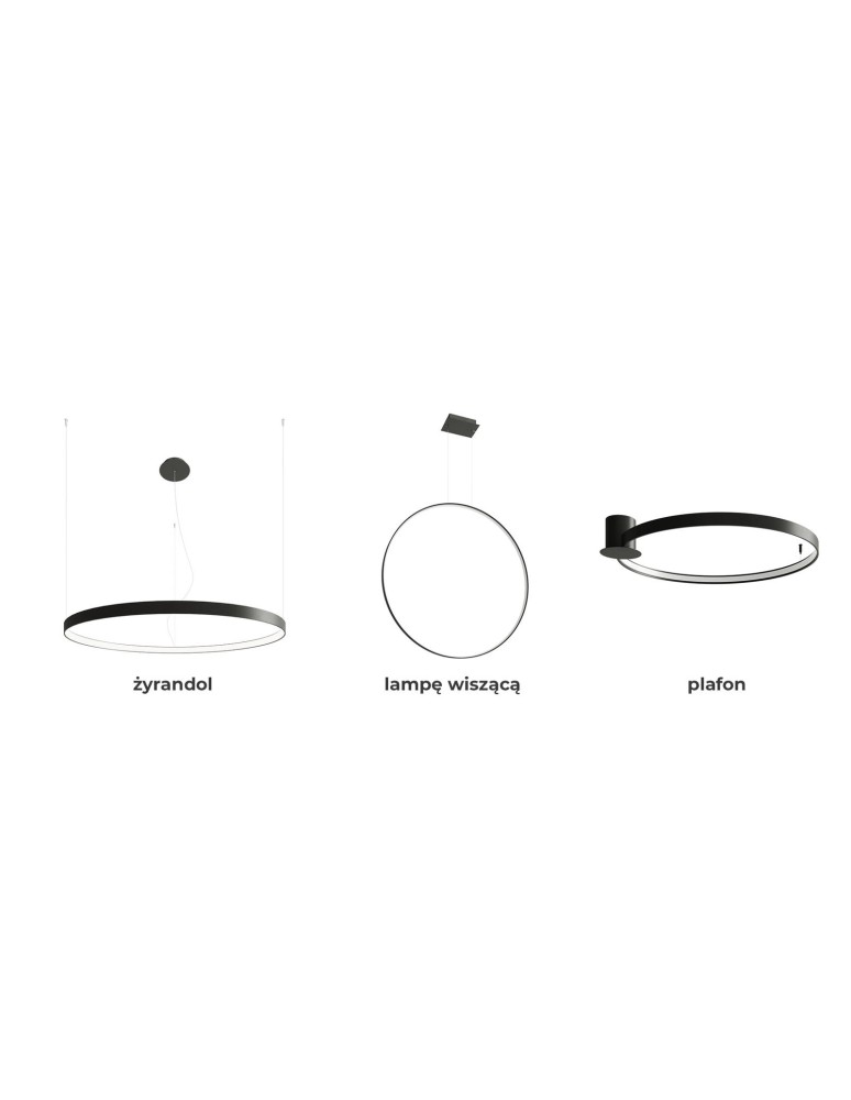 Pendant lamps circles - THORO RIO 110 LED 70W 7820lm 3000K CRI90 Pendant white TH.104 - product kolory-swiatla.pl 22