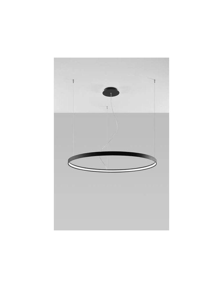 Pendant lamps circles - THORO RIO 110 LED 70W 7820lm 3000K CRI90 Pendant black TH.103 - product kolory-swiatla.pl 2