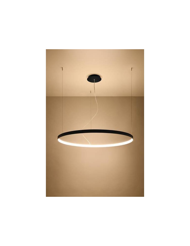 Pendant lamps circles - THORO RIO 110 LED 70W 7820lm 3000K CRI90 Pendant black TH.103 - product kolory-swiatla.pl 3