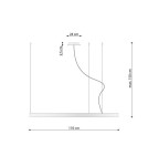 Pendant lamps circles - THORO RIO 110 LED 70W 7820lm 3000K CRI90 Pendant black TH.103 - product 11