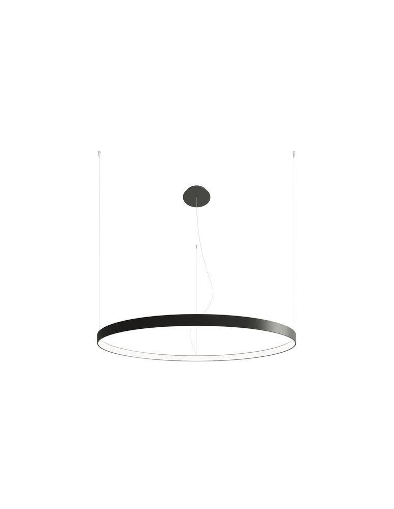 Pendant lamps circles - THORO Chandelier RIO 110 black LED 4000K 1xLED TH.112 - product kolory-swiatla.pl 1