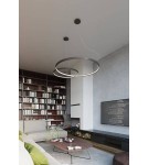 Pendant lamps circles - THORO Chandelier RIO 110 black LED 4000K 1xLED TH.112 - product 18