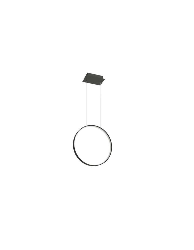 Pendant lamps circles - THORO RIO 55 black LED 4000K pendant lamp 1xLED TH.116 - product kolory-swiatla.pl 1