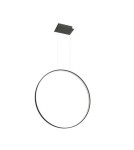Pendant lamps circles - THORO RIO 78 pendant lamp black LED 4000K 1xLED TH.120 - product 1