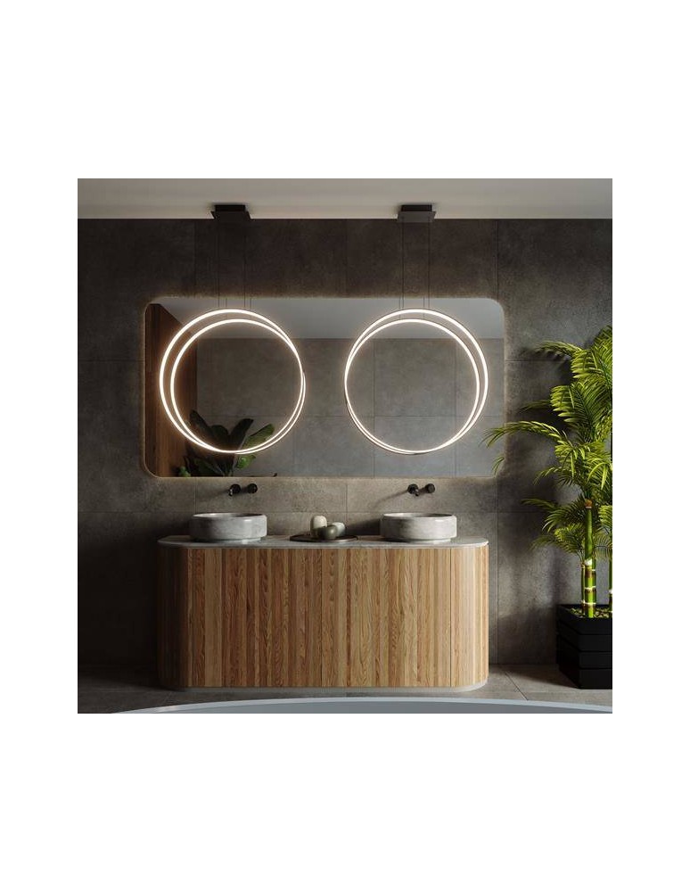 Pendant lamps circles - THORO RIO 78 pendant lamp black LED 4000K 1xLED TH.120 - product kolory-swiatla.pl 5