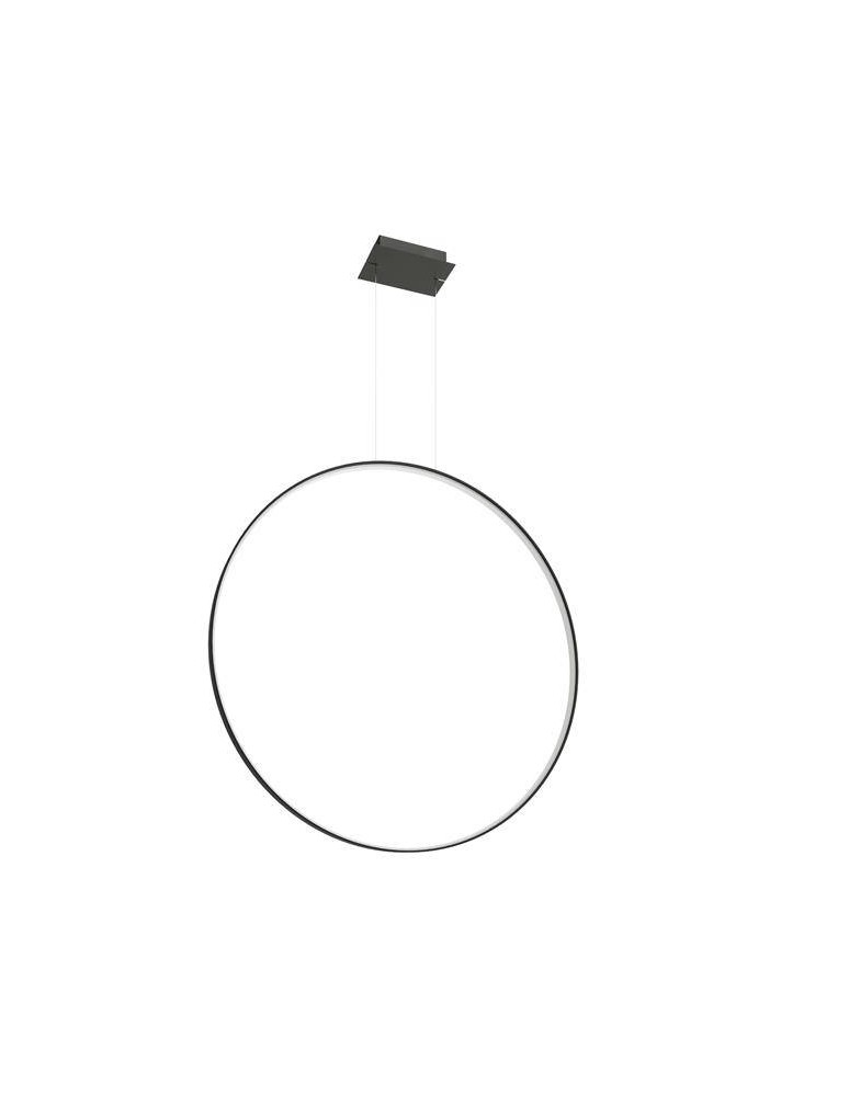 Pendant lamps circles - THORO Pendant lamp RIO 110 black LED 3000K 1xLED TH.122 - product kolory-swiatla.pl 1