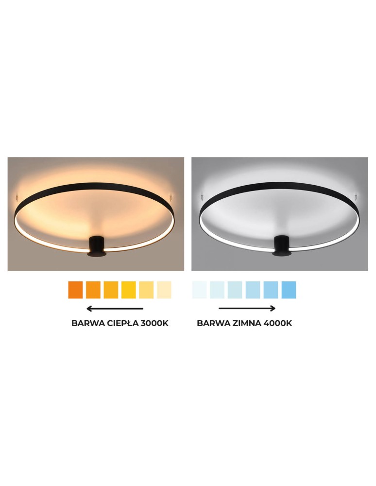 Pendant lamps circles - THORO Pendant lamp RIO 110 black LED 3000K 1xLED TH.122 - product kolory-swiatla.pl 20