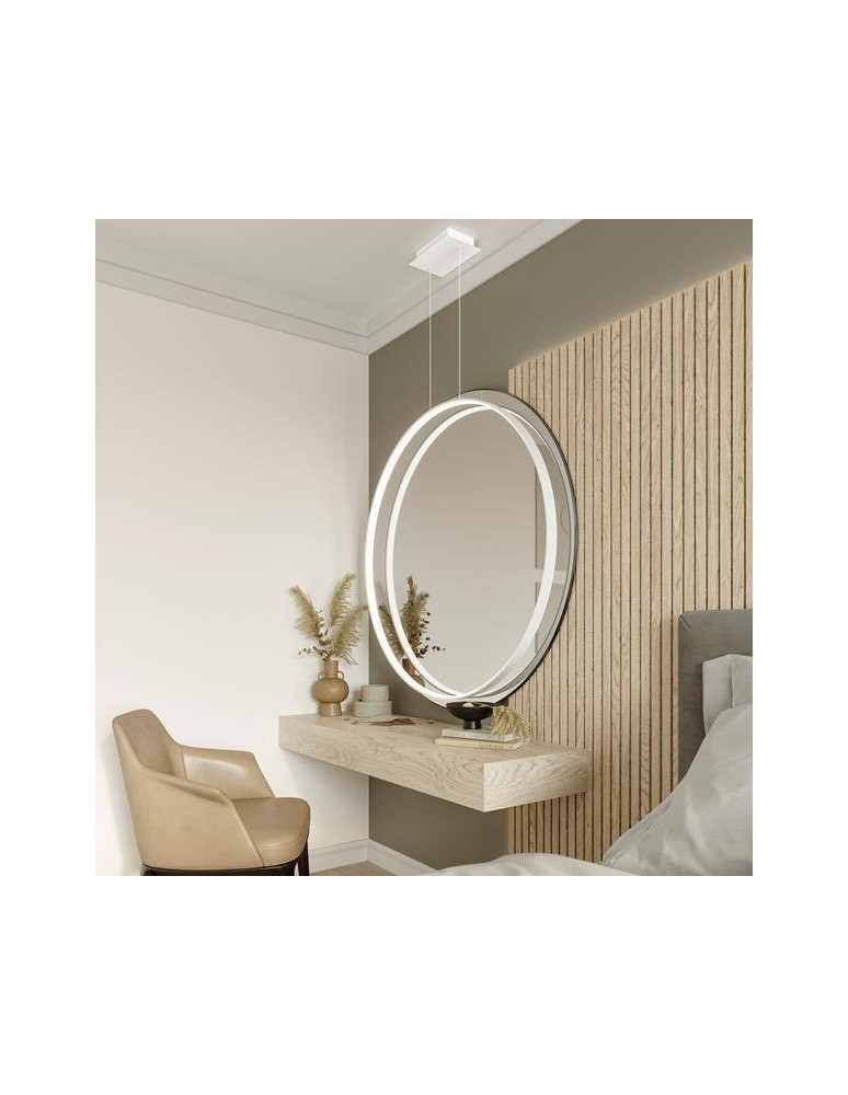 Pendant lamps circles - THORO Pendant lamp RIO 110 white LED 4000K 1xLED TH.123 - product kolory-swiatla.pl 6