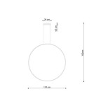 Pendant lamps circles - THORO pendant lamp RIO 110 black LED 4000K 1xLED TH.124 - product 8