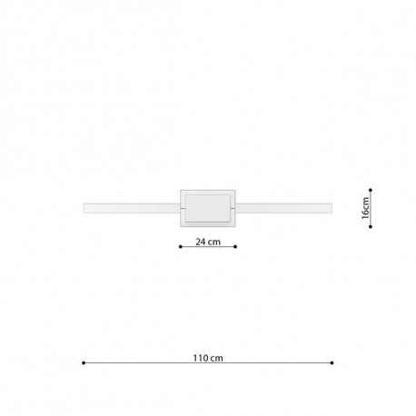 THORO Lampa wisząca RIO 110 czarny LED 4000K 1xLED TH.124