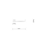 Modern ceiling lamps - THORO Plafond RIO 55 white LED 3000K 1xLED TH.125 - product 7