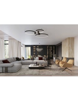 THORO Plafon RIO 55 czarny LED 4000K 1xLED TH.128 - produkt 2