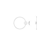 Modern ceiling lamps - THORO Plafond RIO 55 black LED 4000K 1xLED TH.128 - product 9