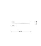 Modern ceiling lamps - THORO Plafond RIO 78 white LED 3000K 1xLED TH.129 - product 7