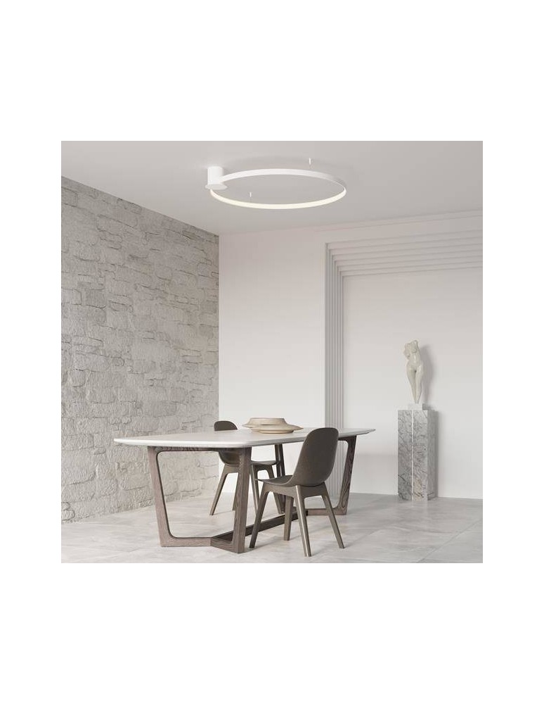 Modern ceiling lamps - THORO Plafond RIO 78 white LED 4000K 1xLED TH.131 - product kolory-swiatla.pl 3