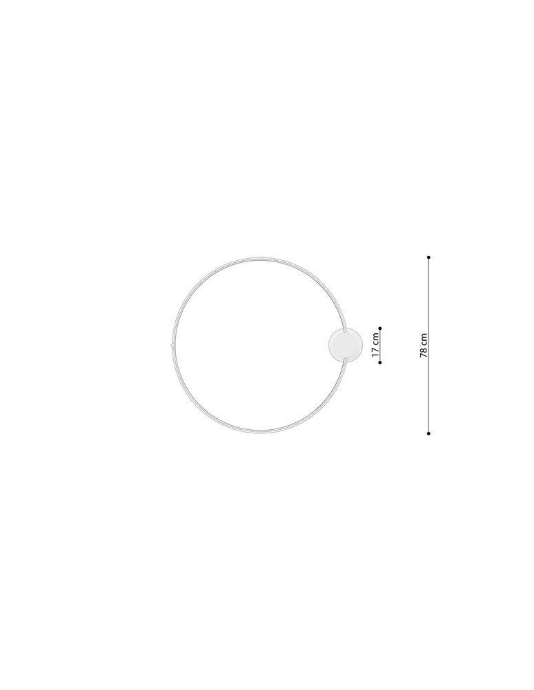 Modern ceiling lamps - THORO Plafond RIO 78 black LED 4000K 1xLED TH.132 - product kolory-swiatla.pl 8