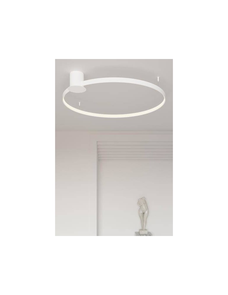 Modern ceiling lamps - THORO Plafond RIO 110 white LED 3000K 1xLED TH.133 - product kolory-swiatla.pl 4