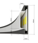 Modern ceiling lamps - THORO Plafond RIO 110 white LED 3000K 1xLED TH.133 - product 13