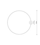 Modern ceiling lamps - THORO Plafond RIO 110 white LED 3000K 1xLED TH.133 - product 15